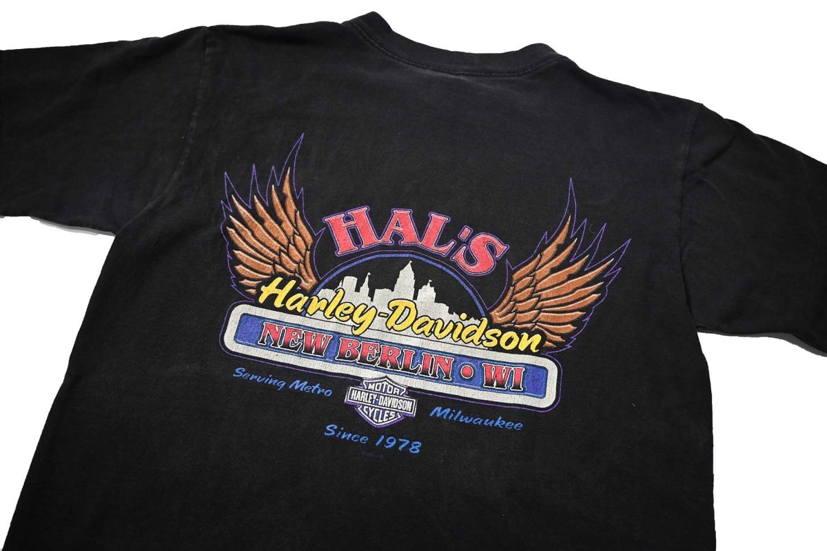 画像6: 90s Used Harley-Davidson Print Tee made in USA (6)