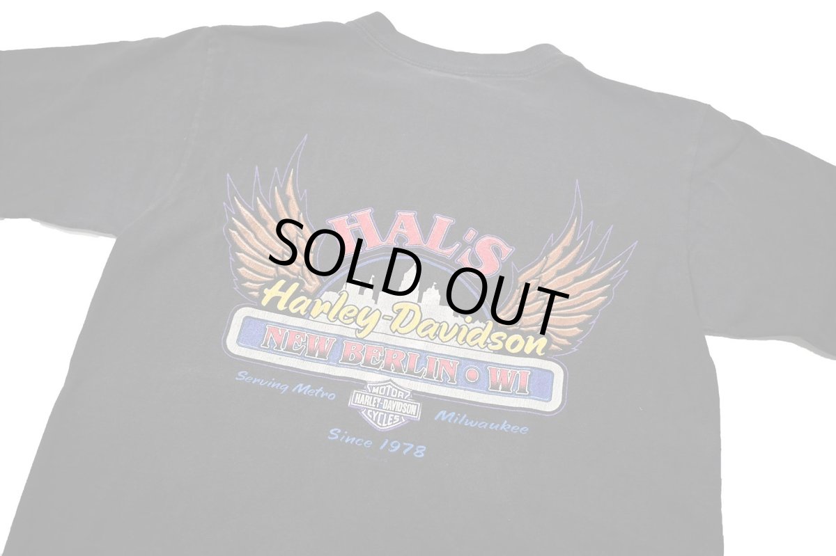 画像6: 90s Used Harley-Davidson Print Tee made in USA (6)