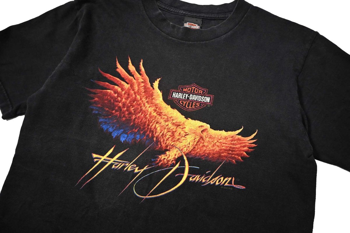 画像2: 90s Used Harley-Davidson Print Tee made in USA (2)