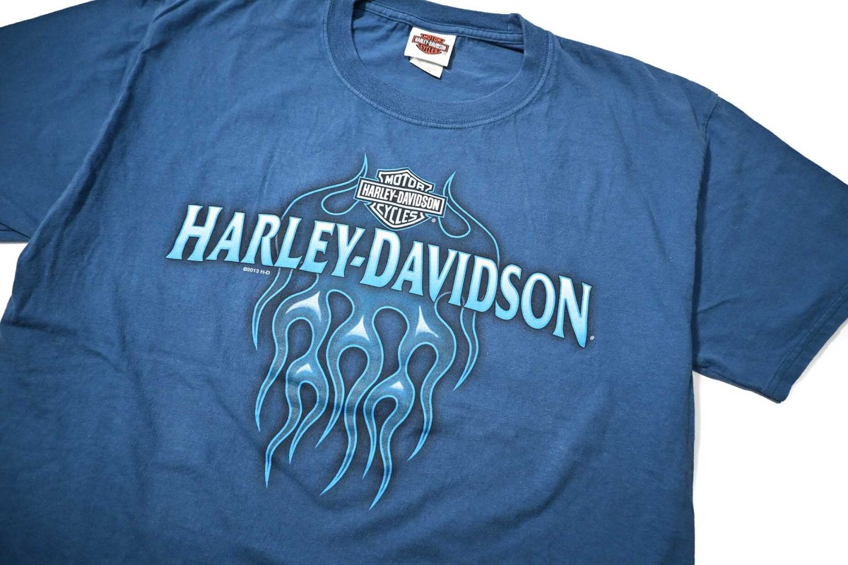 画像2: Used Harley-Davidson Print Tee (2)