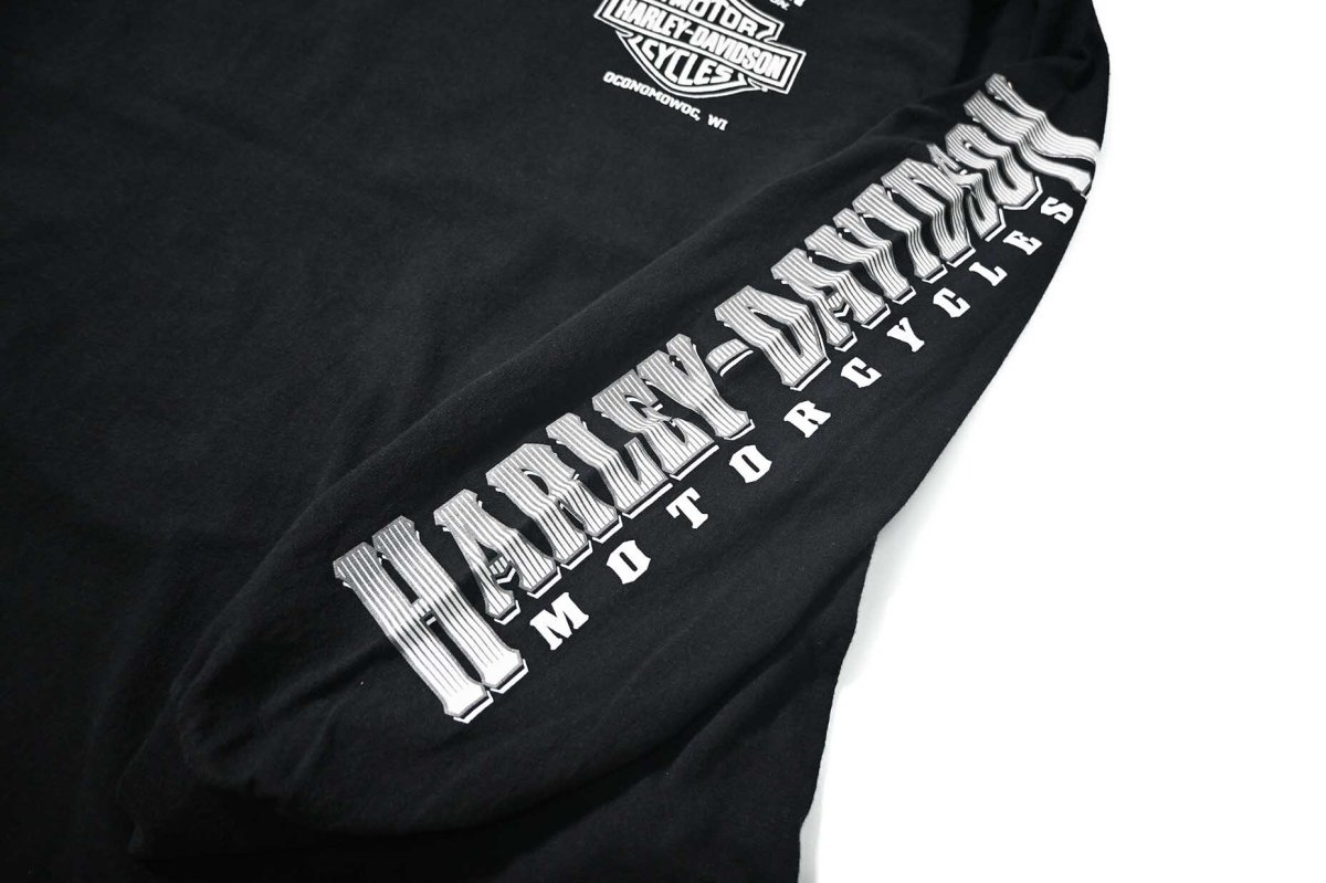 画像4: Used Harley-Davidson L/S Print Tee (4)
