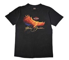 画像1: 90s Used Harley-Davidson Print Tee made in USA (1)