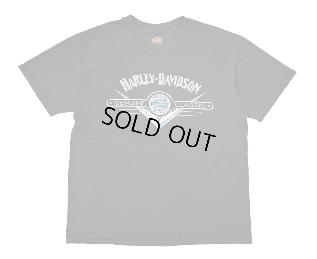 画像1: 90s Used Harley-Davidson Print Tee made in USA (1)