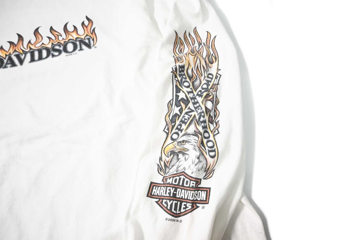 画像5: 00s Used Harley-Davidson L/S Print Tee made in USA (5)