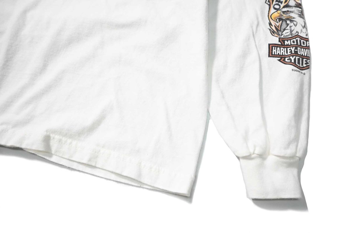 画像3: 00s Used Harley-Davidson L/S Print Tee made in USA (3)