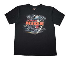 画像1: 90s Used Harley-Davidson Print Tee made in USA (1)