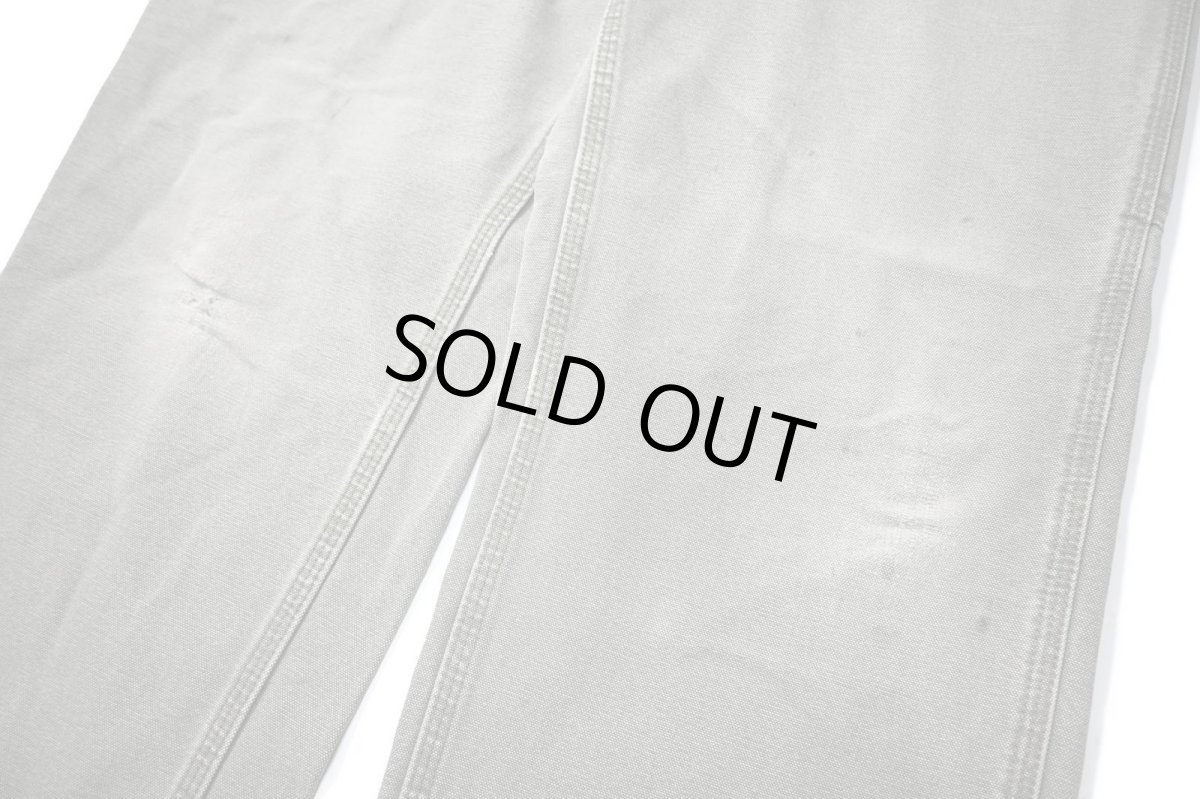 画像4: 16' Used Carhartt Duck Carpenter Pants Moss カーハート (4)