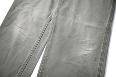 画像4: 16' Used Carhartt Duck Carpenter Pants Moss カーハート (4)