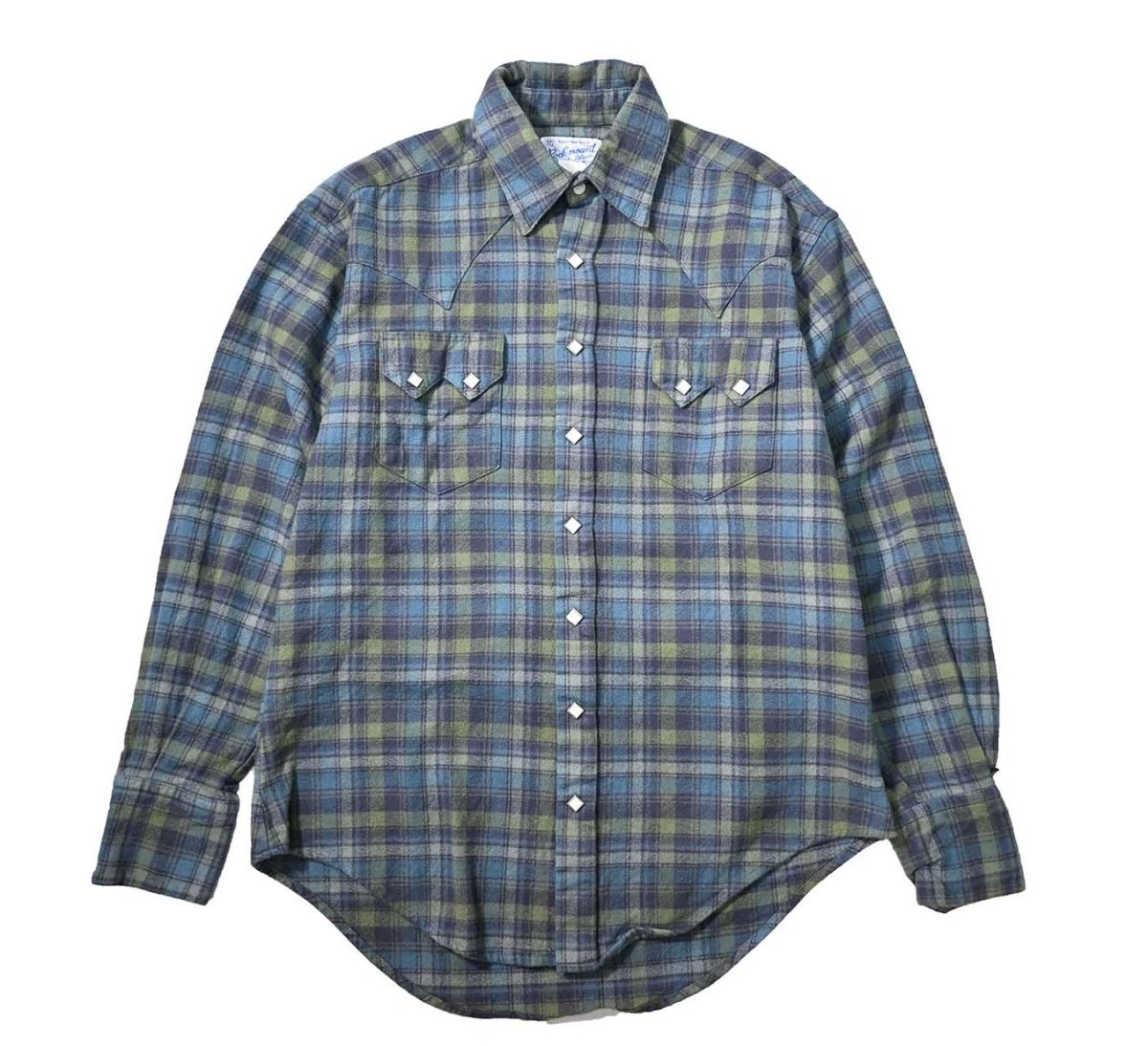 画像1: Used Rockmount Ranch Wear Flannel Western Shirt made in USA (1)