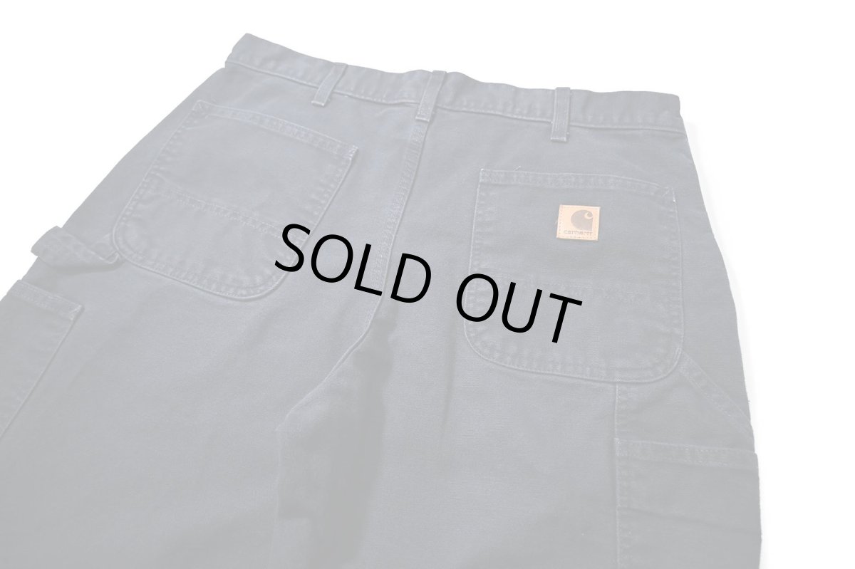 画像4: 16' Used Carhartt Duck Carpenter Pants Midnight カーハート (4)