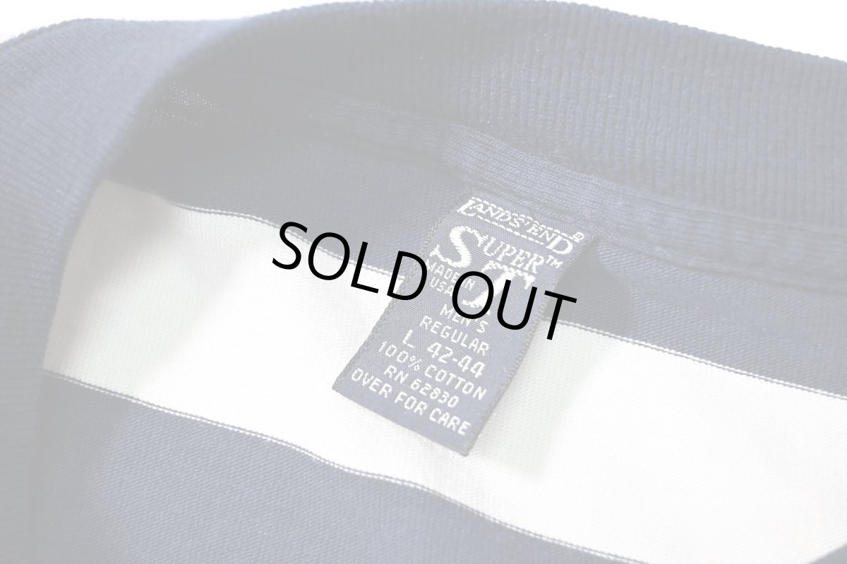 画像3: 80-90s Used Lands' End Border Tee made in USA (3)