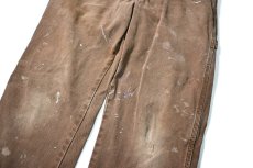 画像4: Used Dickies Duck Carpenter Pants Dark Brown (4)