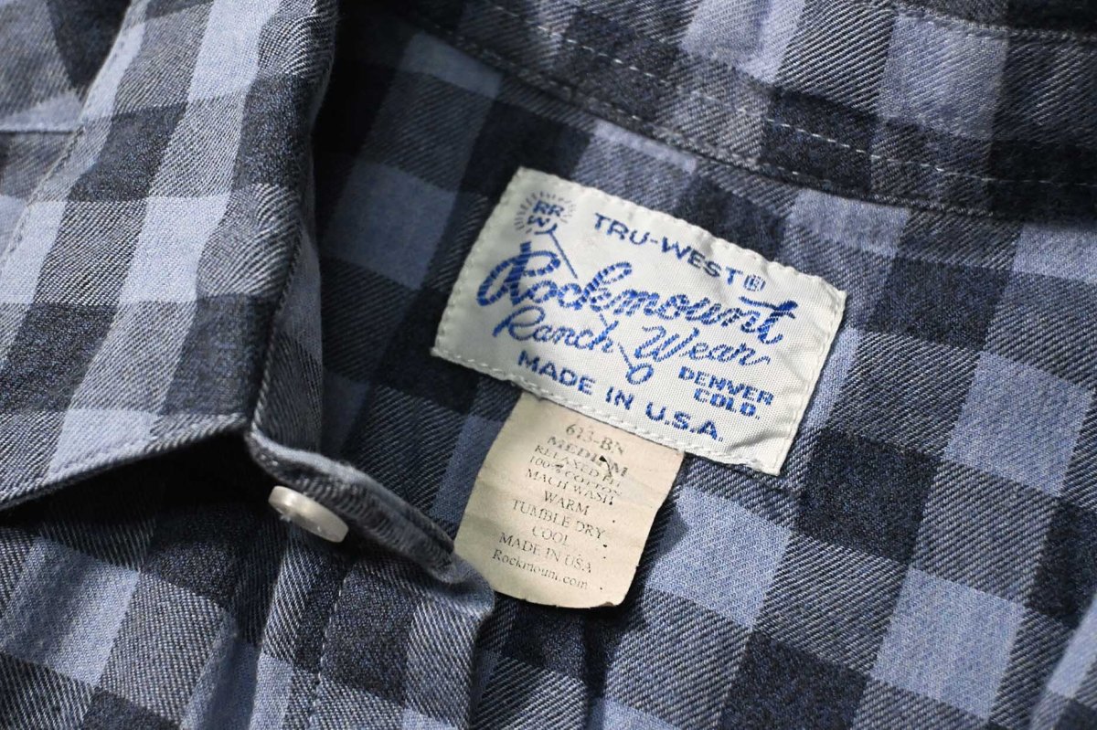 画像4: Used Rockmount Ranch Wear Western Shirt made in USA (4)