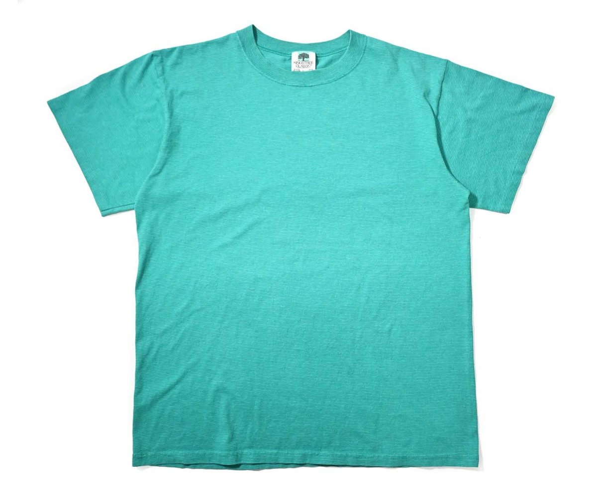 画像1: 90s Used Kingstree Classic Border Tee made in USA (1)