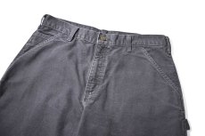 画像2: 14' Used Carhartt Duck Carpenter Pants Petrol Blue カーハート (2)