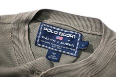 画像4: Used Polo Sport Ralph Lauren L/S Henley Thermal Olive (4)
