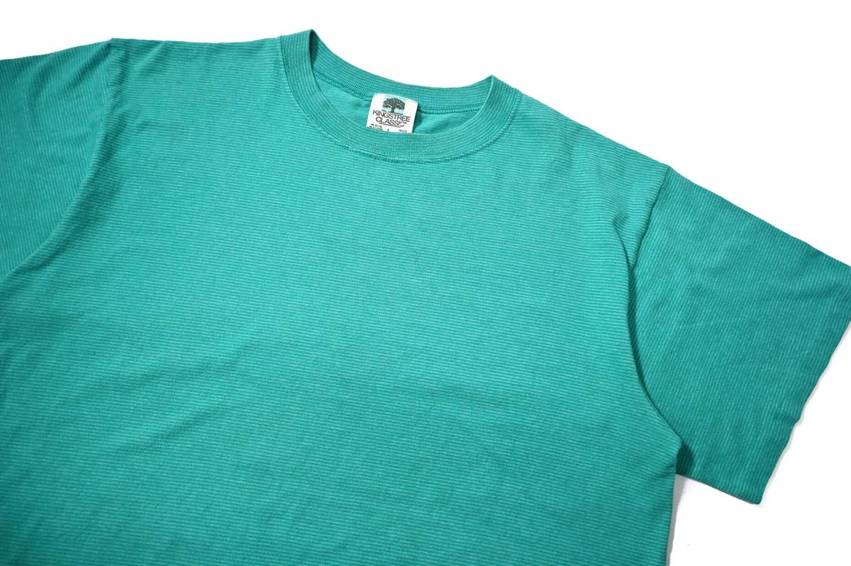 画像2: 90s Used Kingstree Classic Border Tee made in USA (2)