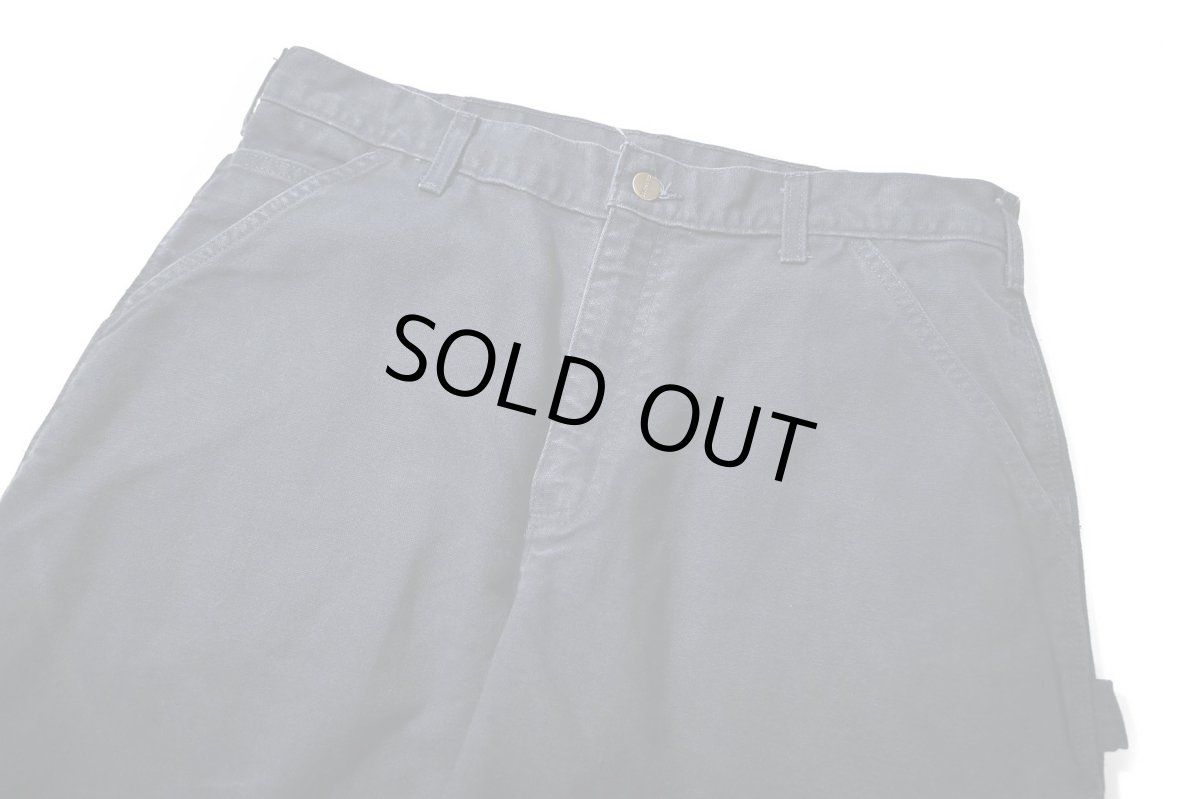 画像2: 16' Used Carhartt Duck Carpenter Pants Midnight カーハート (2)