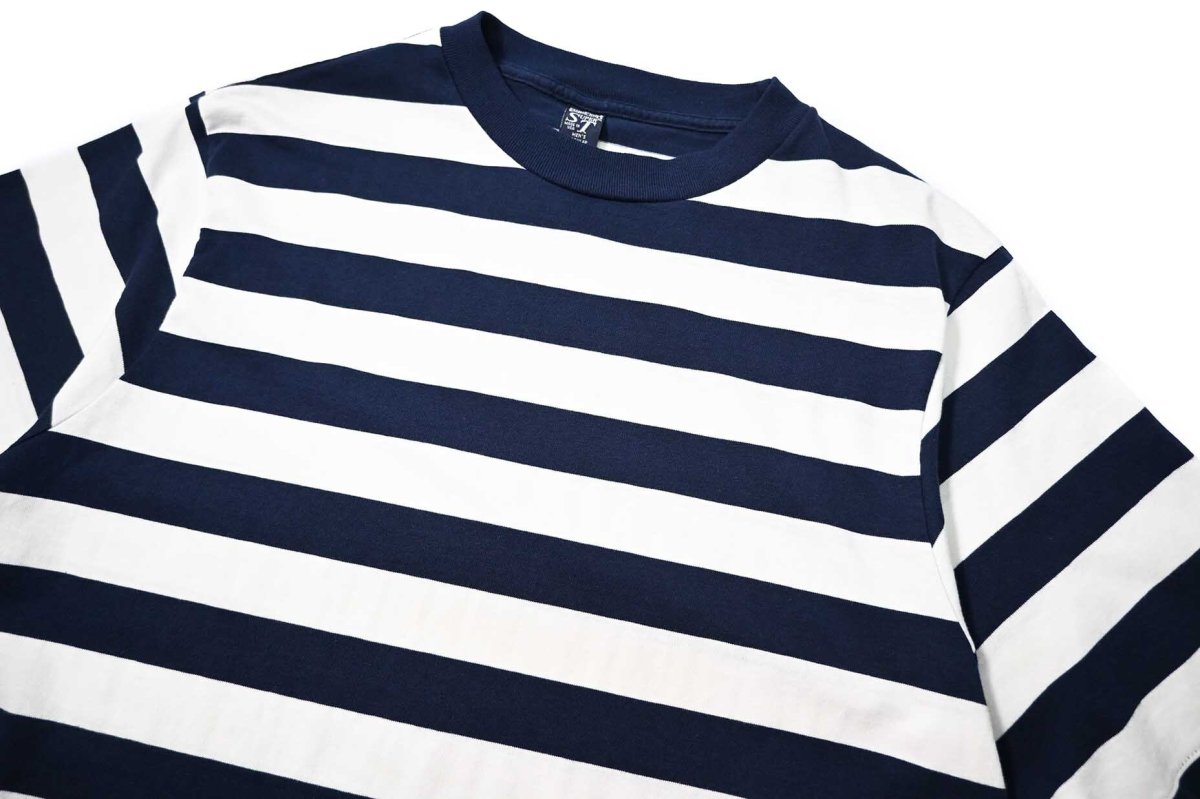 画像2: 80-90s Used Lands' End Border Tee made in USA (2)