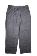画像1: 14' Used Carhartt Duck Carpenter Pants Petrol Blue カーハート (1)