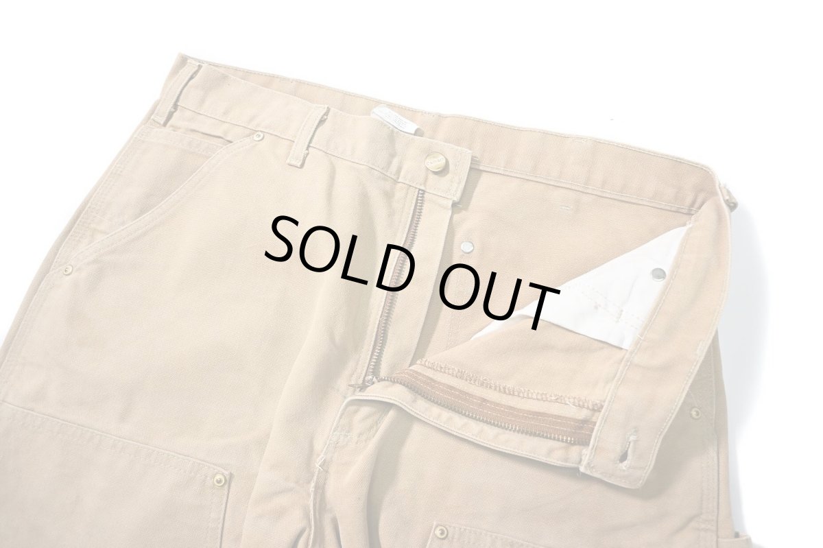 画像6: 00s Used Carhartt Duck Double Knee Carpenter Pants Brown made in USA カーハート (6)