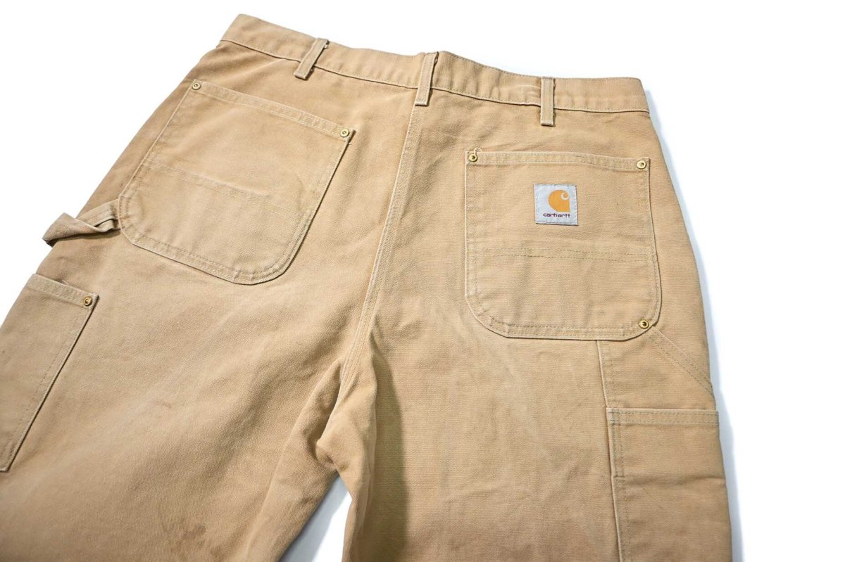 画像5: 00s Used Carhartt Duck Double Knee Carpenter Pants Brown made in USA カーハート (5)