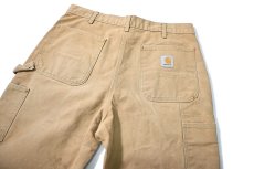 画像5: 00s Used Carhartt Duck Double Knee Carpenter Pants Brown made in USA カーハート (5)