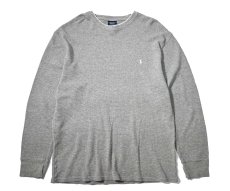 画像1: Used Polo Ralph Lauren L/S Thermal Grey (1)