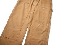 画像4: 20' Used Carhartt Duck Double Knee Carpenter Pants Brown カーハート (4)