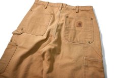 画像5: 20' Used Carhartt Duck Double Knee Carpenter Pants Brown カーハート (5)