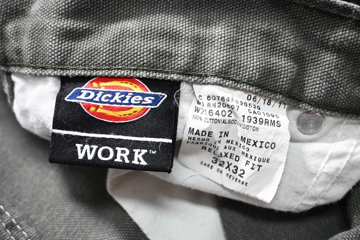 画像6: Used Dickies Duck Carpenter Pants Moss (6)