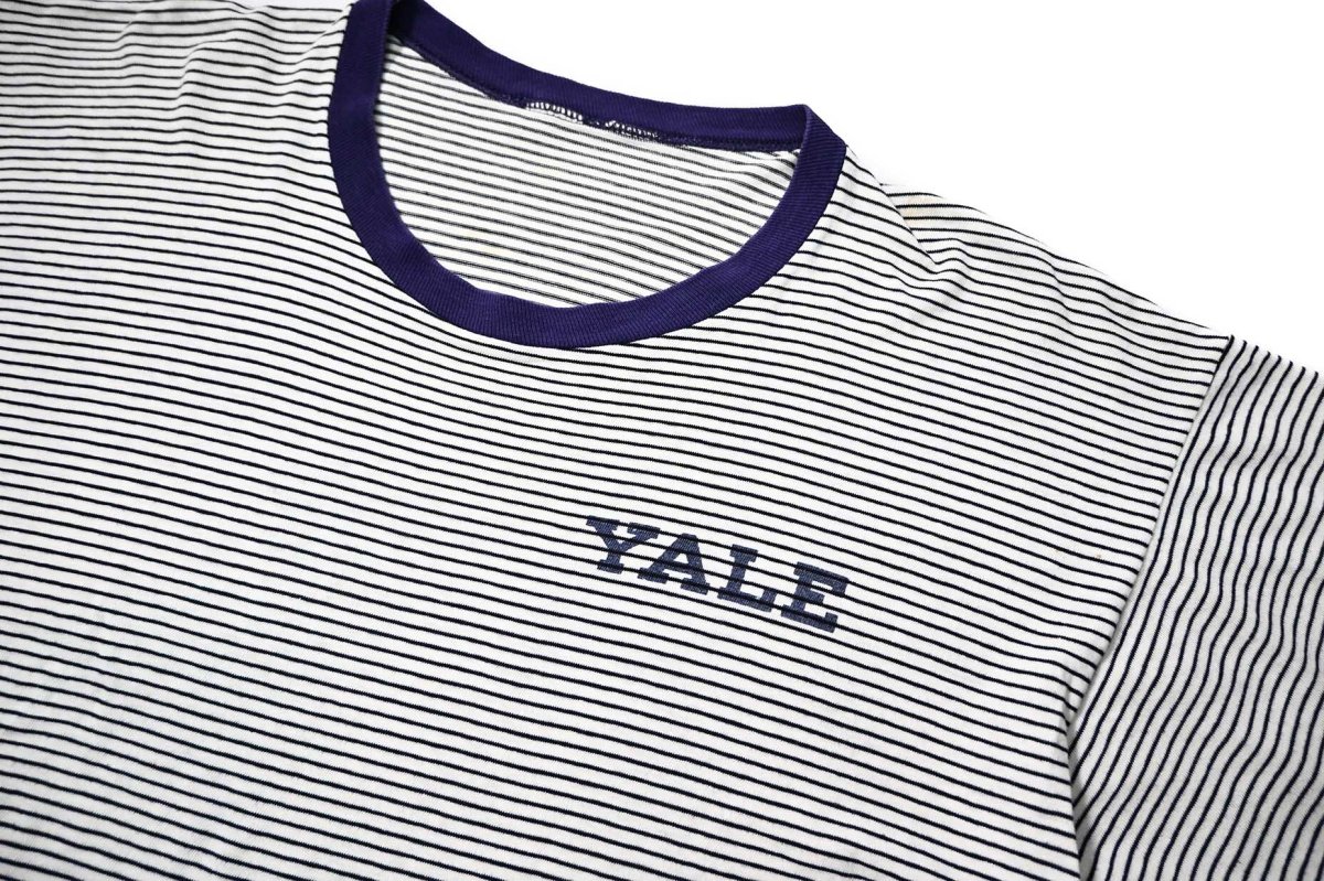 画像2: 80-90s Used Yale Print Border Tee (2)
