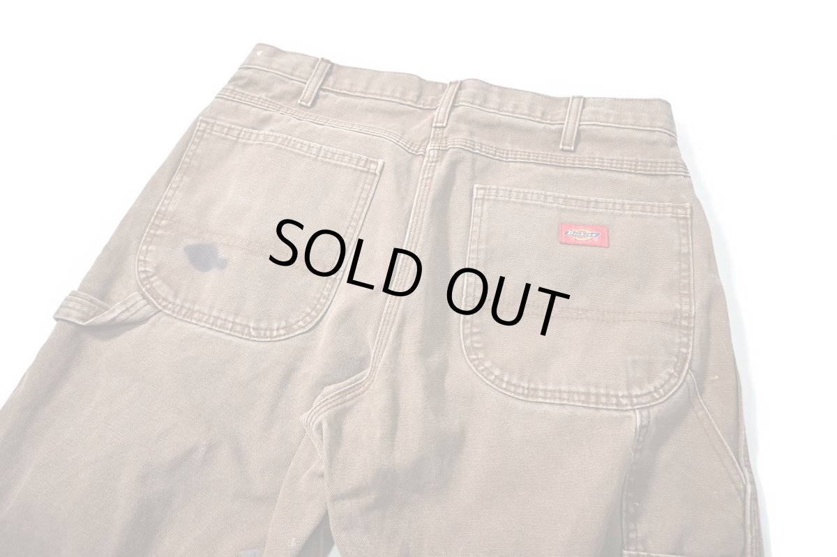 画像5: Used Dickies Duck Carpenter Pants Dark Brown (5)