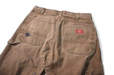 画像5: Used Dickies Duck Carpenter Pants Dark Brown (5)