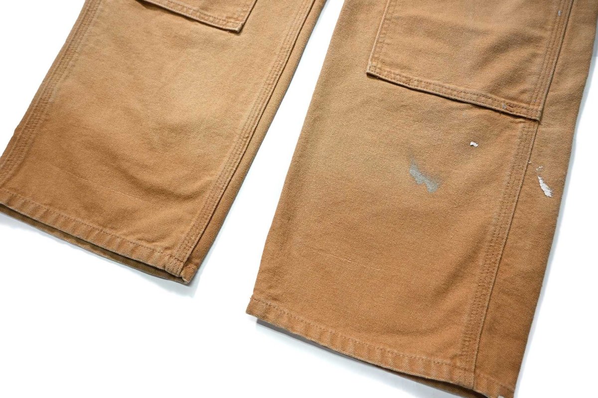 画像3: 20' Used Carhartt Duck Double Knee Carpenter Pants Brown カーハート (3)