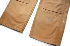画像3: 20' Used Carhartt Duck Double Knee Carpenter Pants Brown カーハート (3)