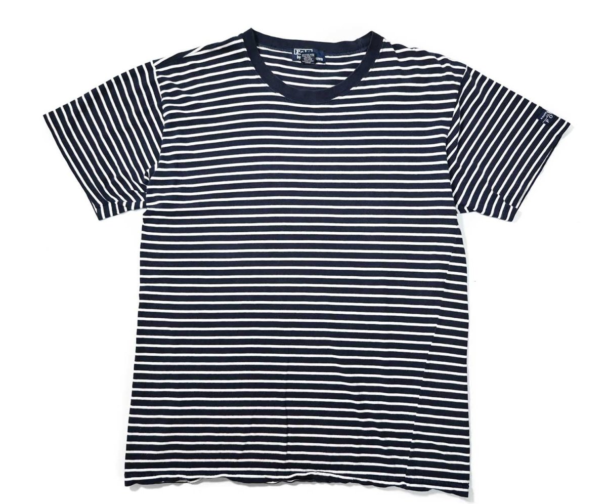 画像1: 90-00s Used Polo Ralph Lauren Border Tee (1)