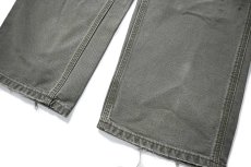 画像3: 16' Used Carhartt Duck Carpenter Pants Moss カーハート (3)
