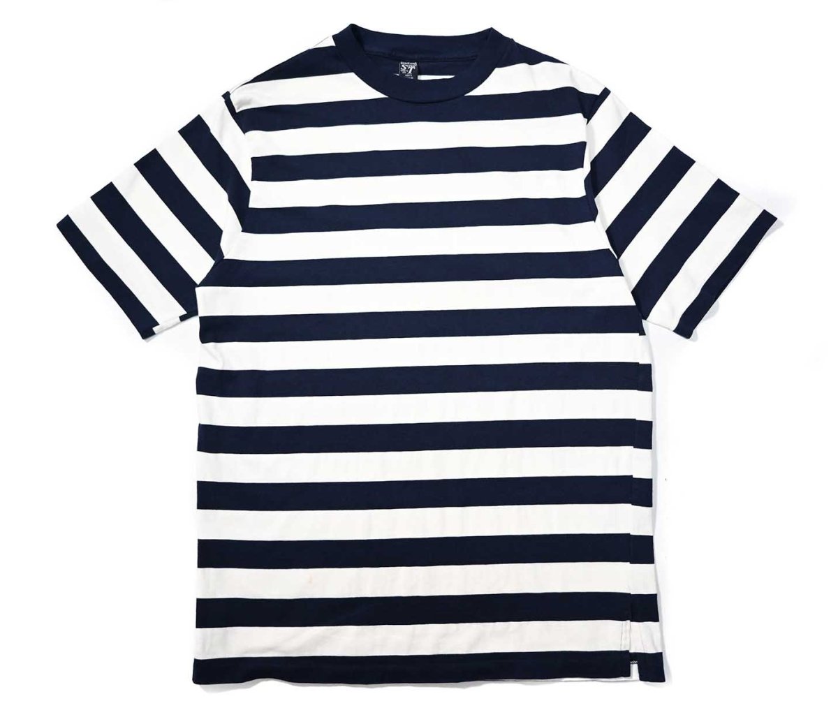 画像1: 80-90s Used Lands' End Border Tee made in USA (1)