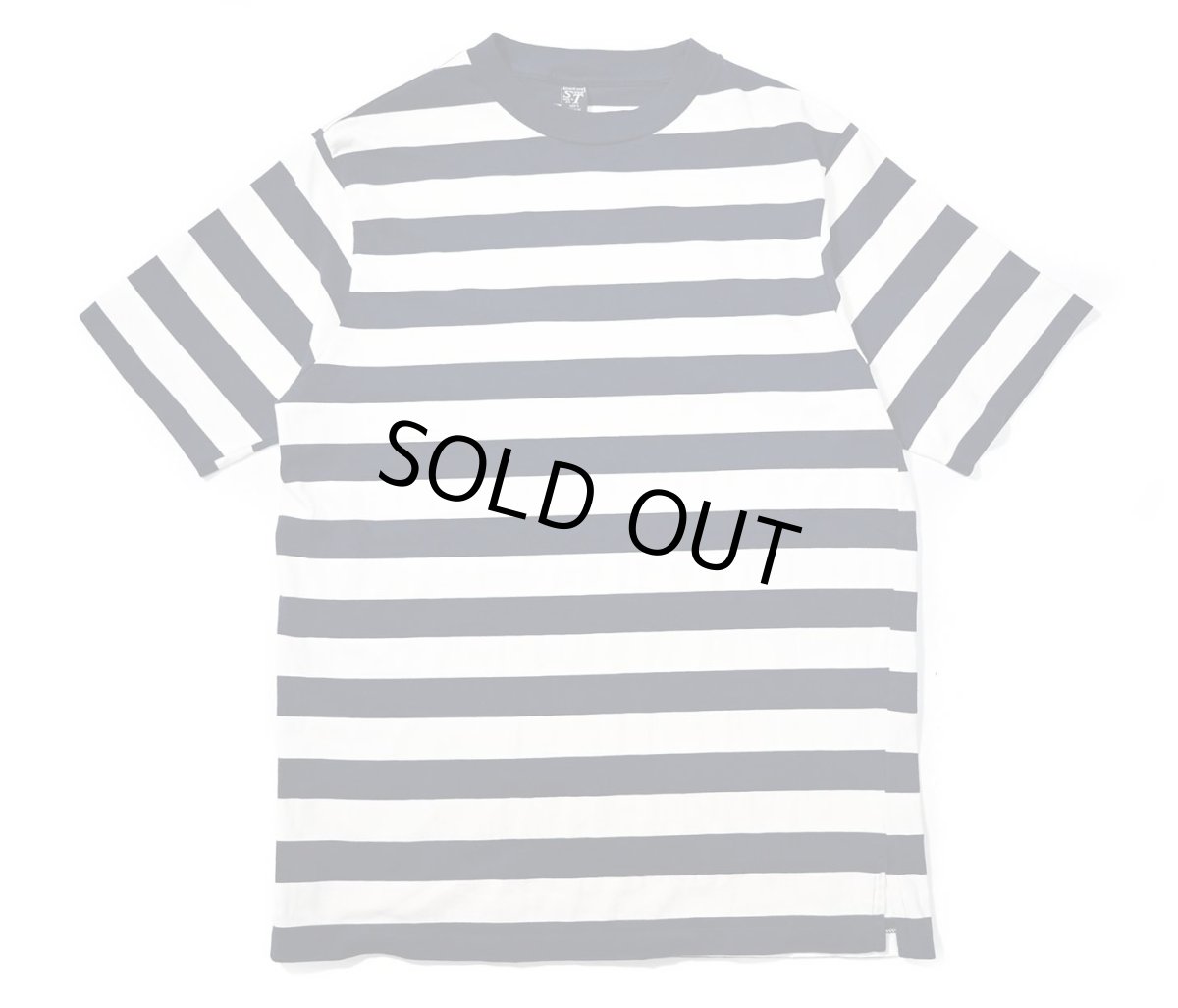 画像1: 80-90s Used Lands' End Border Tee made in USA (1)
