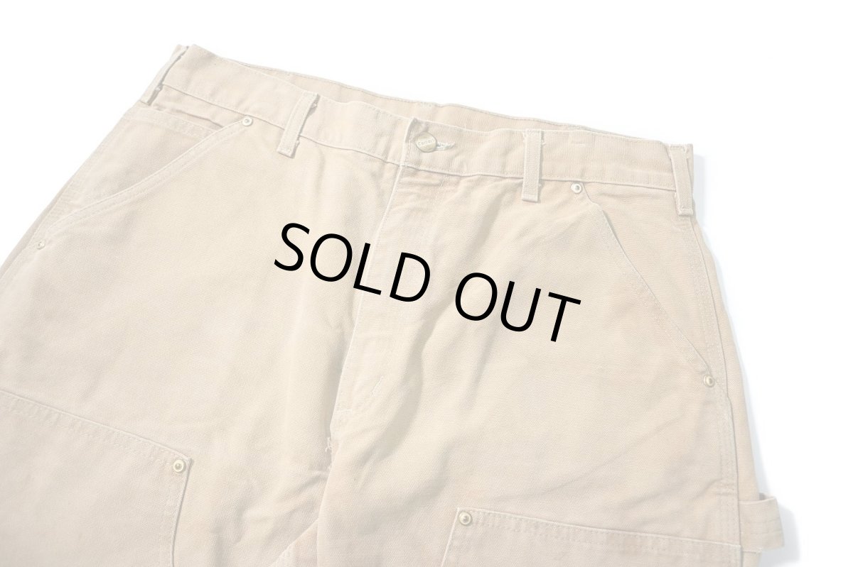 画像2: 00s Used Carhartt Duck Double Knee Carpenter Pants Brown made in USA カーハート (2)