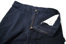 画像5: 16' Used Carhartt Duck Carpenter Pants Midnight カーハート (5)