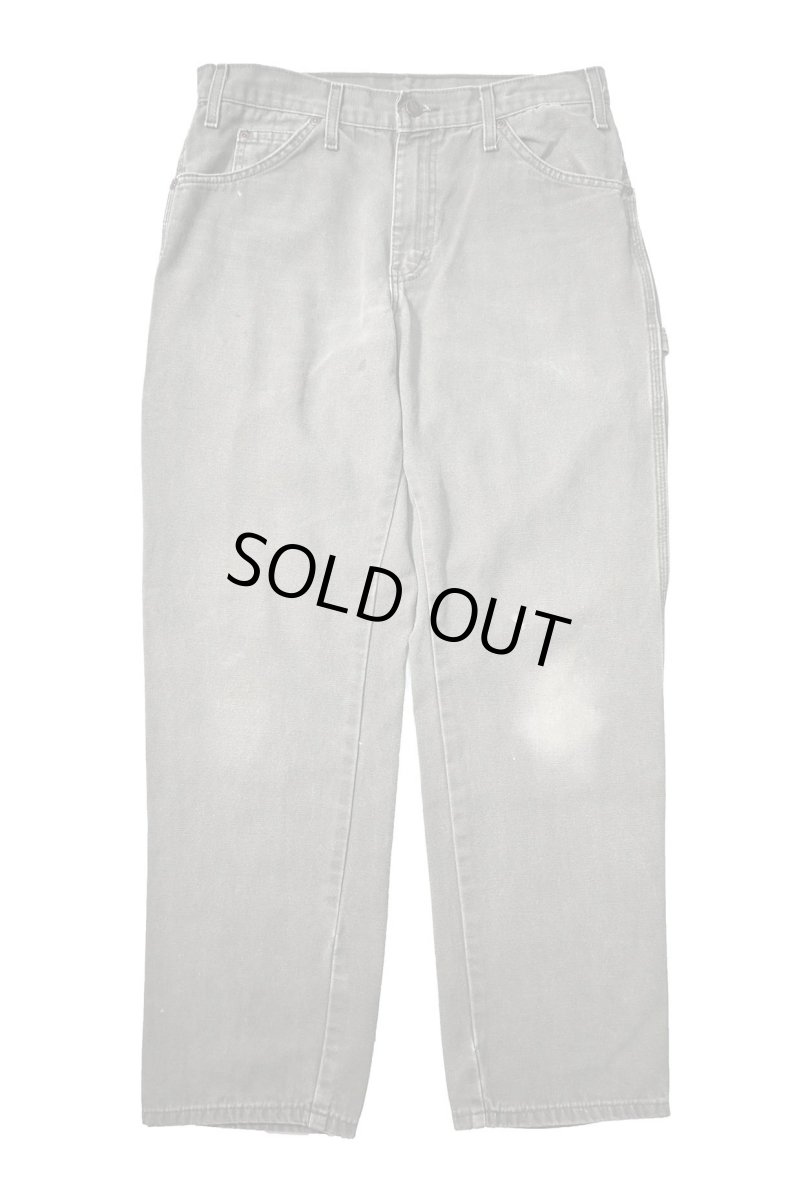 画像1: Used Dickies Duck Carpenter Pants Moss (1)