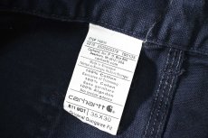 画像6: 16' Used Carhartt Duck Carpenter Pants Midnight カーハート (6)