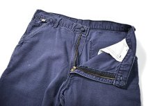 画像5: 18' Used Carhartt FR Duck Carpenter Pants Cut Off Navy カーハート (5)