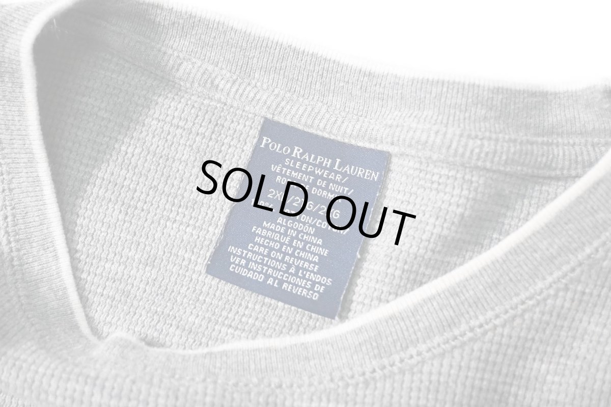 画像4: Used Polo Ralph Lauren L/S Thermal Grey (4)