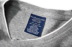 画像4: Used Polo Ralph Lauren L/S Thermal Grey (4)