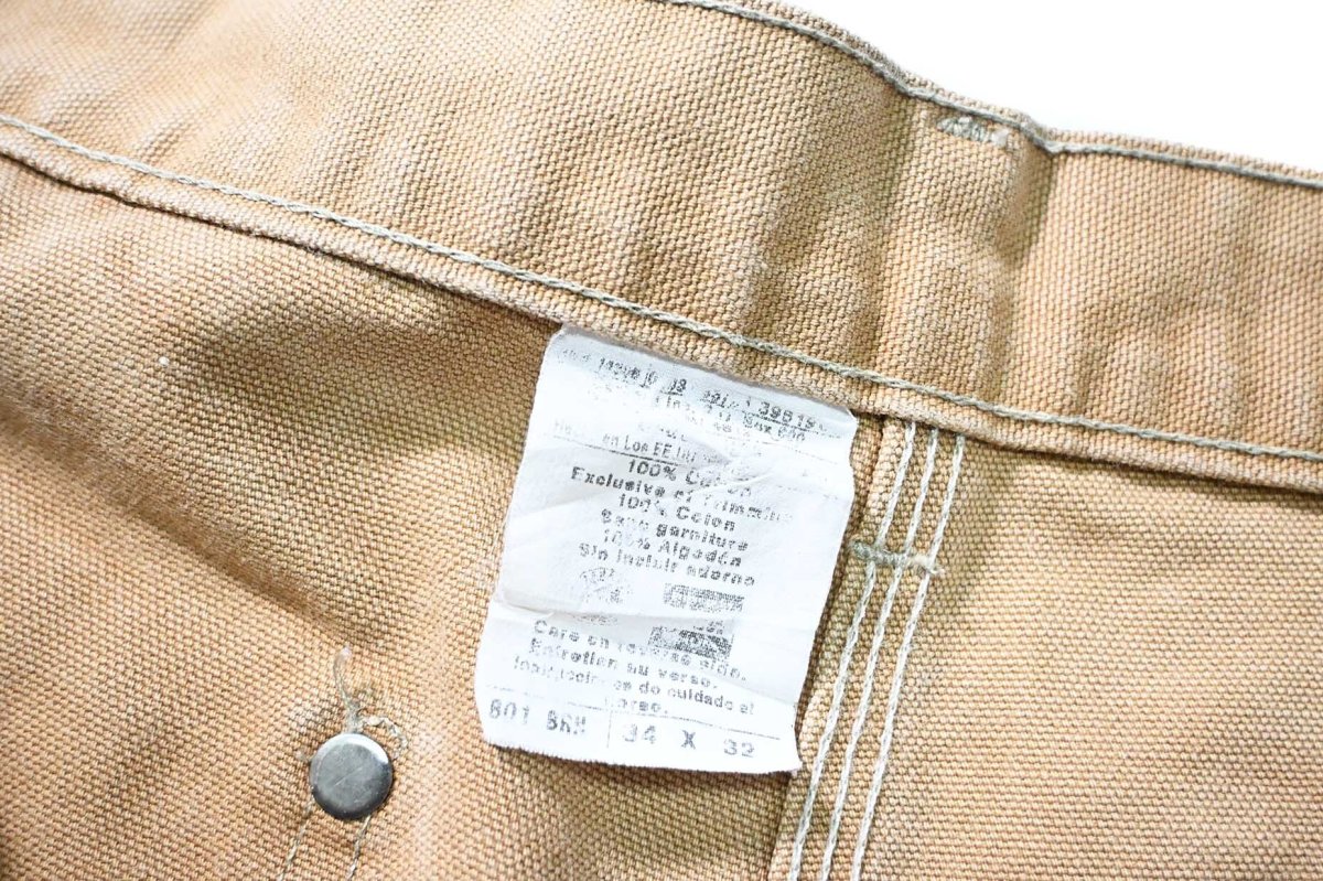 画像7: 00s Used Carhartt Duck Double Knee Carpenter Pants Brown made in USA カーハート (7)