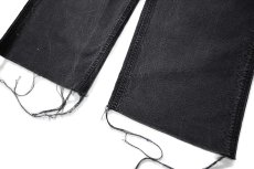 画像3: 18' Used Carhartt FR Duck Carpenter Pants Cut Off Black カーハート (3)