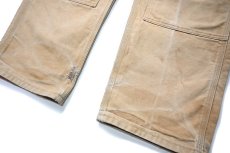画像3: 00s Used Carhartt Duck Double Knee Carpenter Pants Brown made in USA カーハート (3)